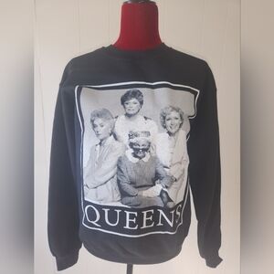 Golden Girl Sweater With Queens Quote. Size Small